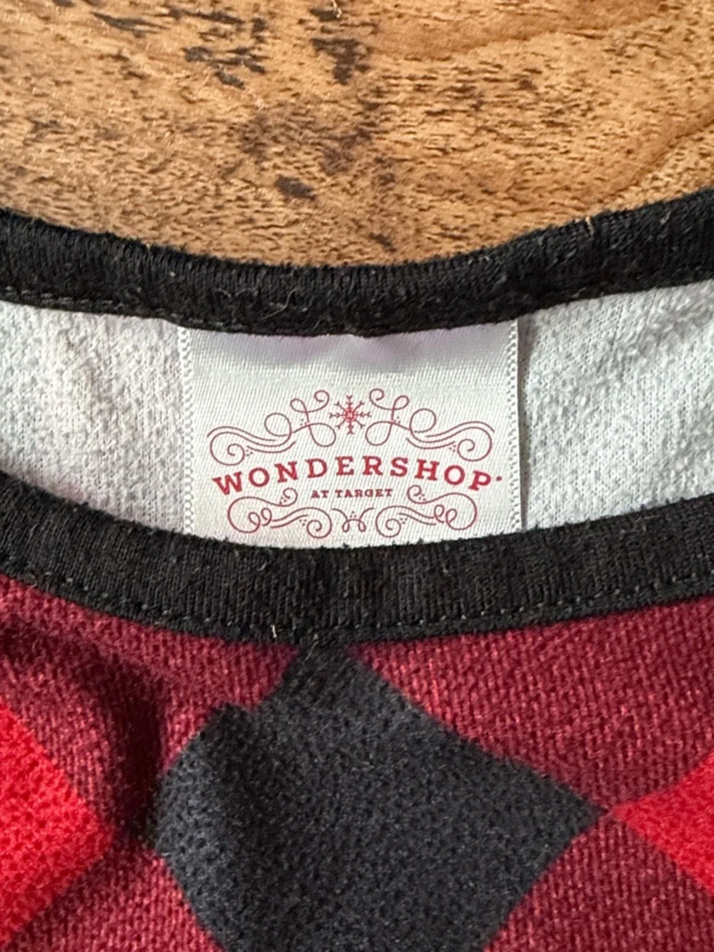 Red and Black Buffalo Plaid Ruffle Nightgown